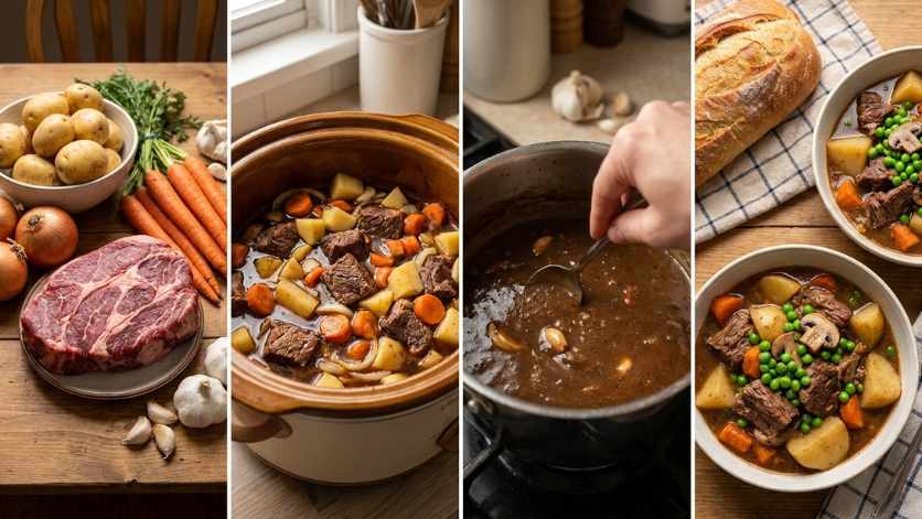 crockpot beef stew with gravy